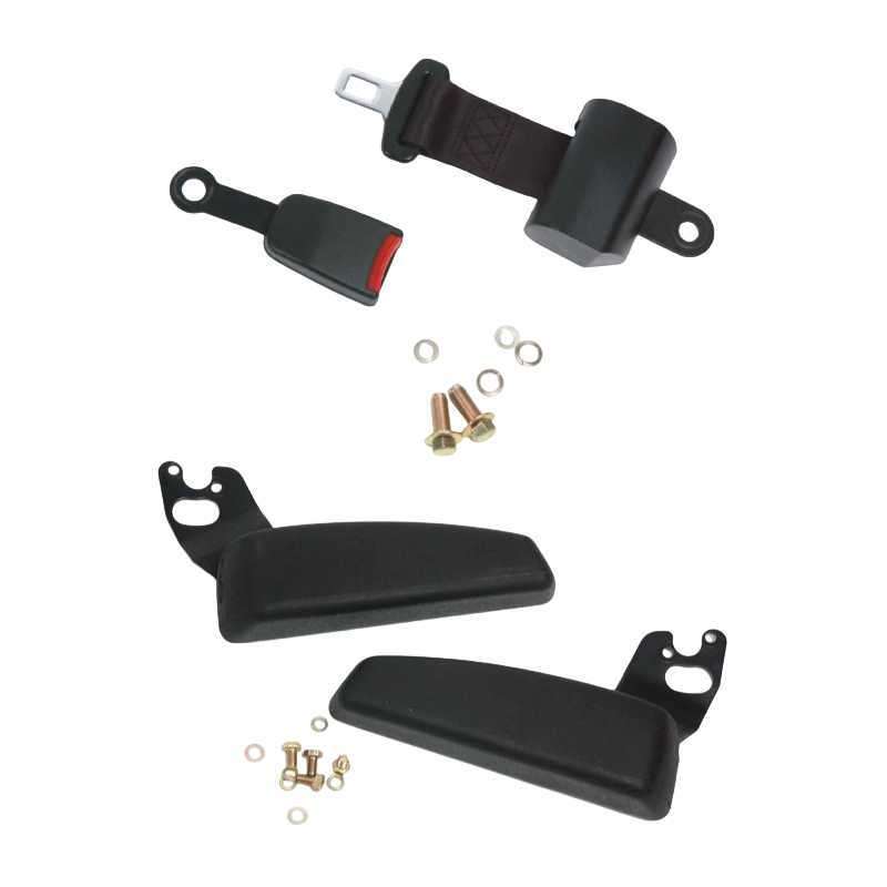 BF1-1 Durable Ergonomic Certified Forklift Seat for Internal Combustion Forklifts with Black Vinyl