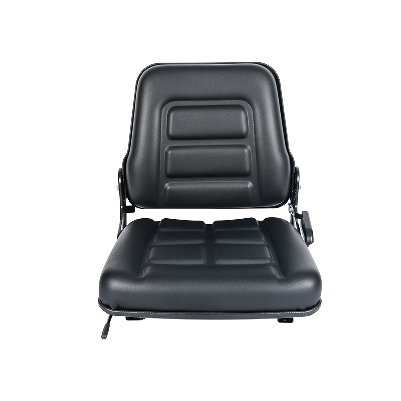 BF1-2 Cost-effective black vinyl folding backrest forklift seat for warehouse vehicle fleets