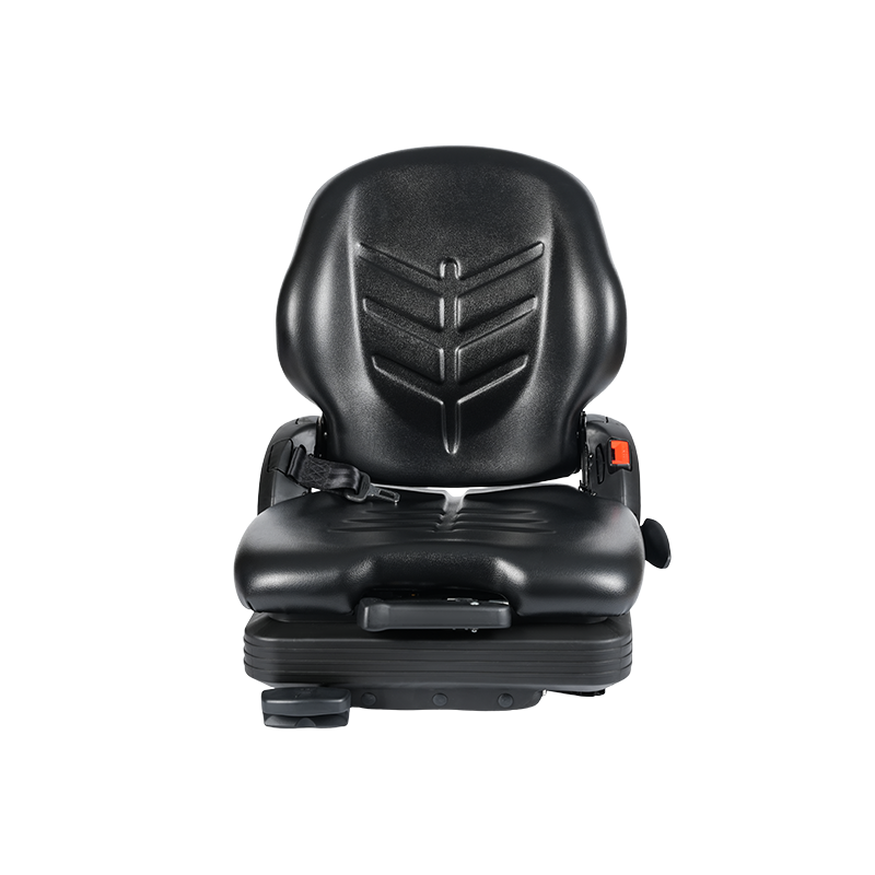 BF16 Low-Profile Vinyl Replacement Mechnical Suspension Seat for Material Handling Forklift Equipment - Black with EN13490 IT1+IT2