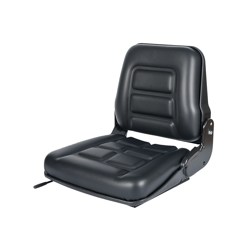BF1-2 Cost-effective black vinyl folding backrest forklift seat for warehouse vehicle fleets