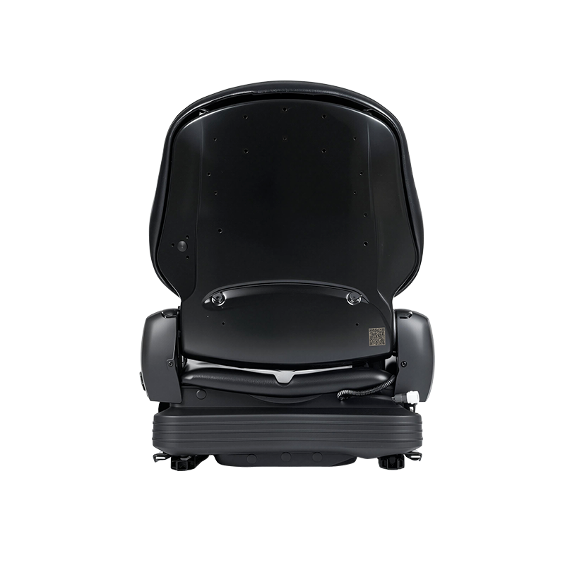 BF16 Low-Profile Vinyl Replacement Mechnical Suspension Seat for Material Handling Forklift Equipment - Black with EN13490 IT1+IT2