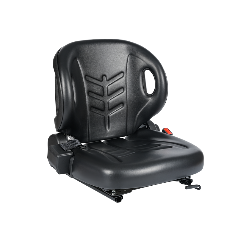 BF2-2 Universal Fit Flatbed Seat for Airport Tractors with 60° Recline, Retractable Seatbelt & Doc Box