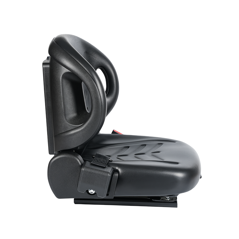 2-2 Foldable-Back Construction Machinery Seat with Dual Fabric Options for Compact Cabins