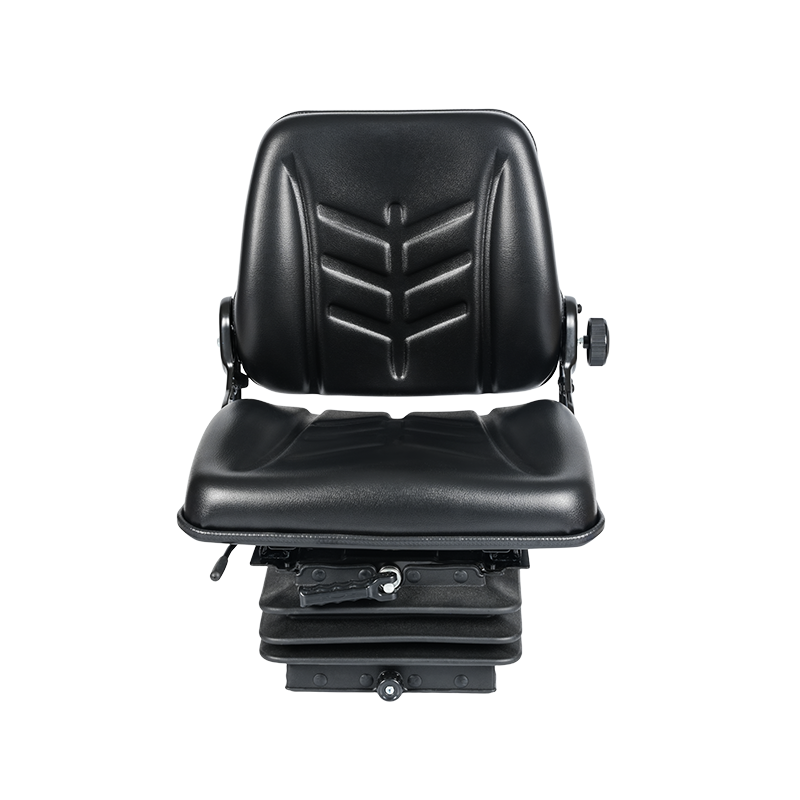 BF8-2+G180 Full-Suspension Construction Machinery Seat with Wide Tilt Backrest & 100mm Adjustable Shock Frame