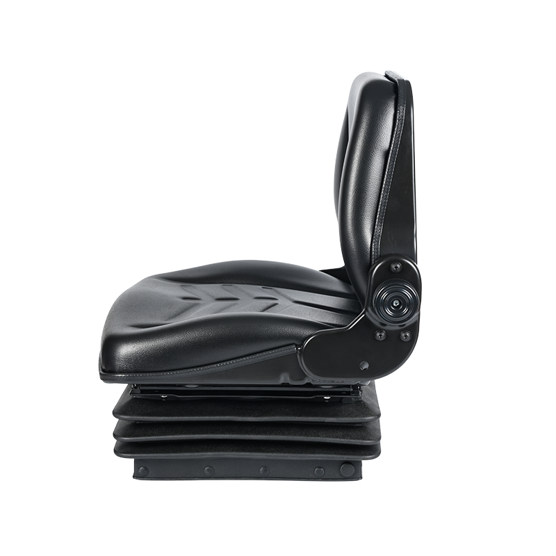 BF8-2+G180 Full-Suspension Construction Machinery Seat with Wide Tilt Backrest & 100mm Adjustable Shock Frame