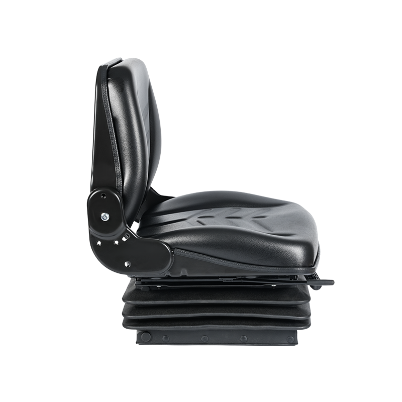 BF8-2+G180 Full-Suspension Construction Machinery Seat with Wide Tilt Backrest & 100mm Adjustable Shock Frame